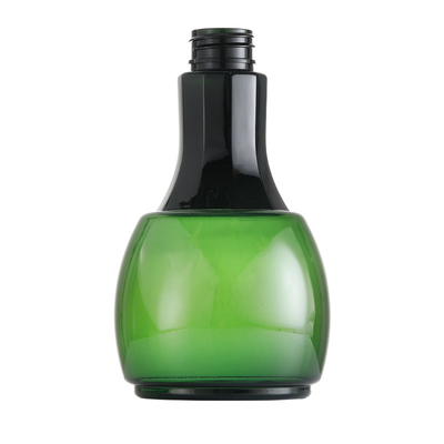garrafa redonda do corpo da boca longa do verde 400ml para a proteção ambiental do condicionador de cabelo