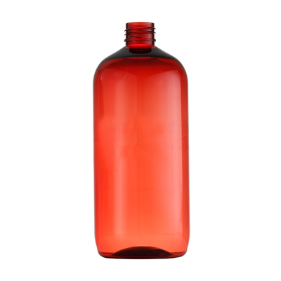 O material plástico transparente vermelho da garrafa/boca 24mm/Plastic da garrafa pode ser usado para PET/PP/PCR