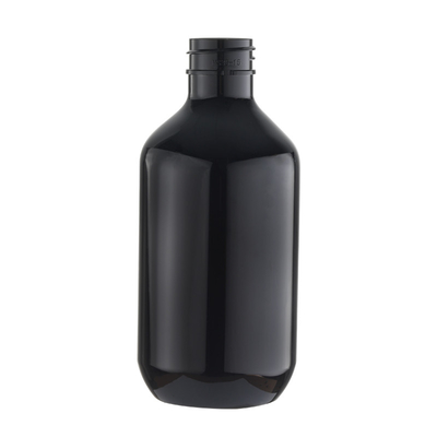 Sanitizer líquido recarregável vazio da mão da garrafa redonda da bomba do champô de 300ml Brown escuro para a desinfecção